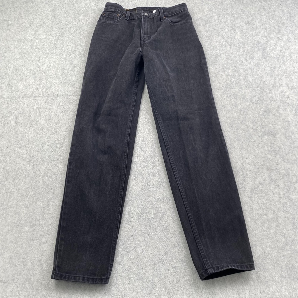 Vintage Levis 550 Jeans Mens (26x29) Black Dark Wash Relaxed Tapered Denim USA